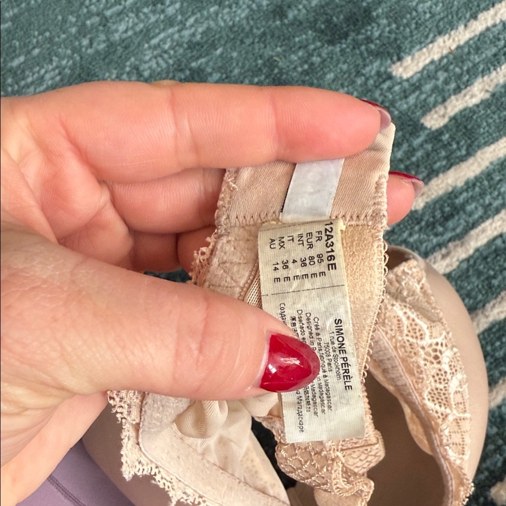 Simone Perele Beige Lace underwire Bra - Picture 9 of 10